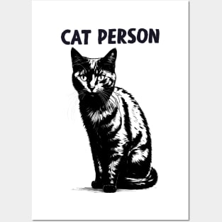 Cat Person Posters and Art